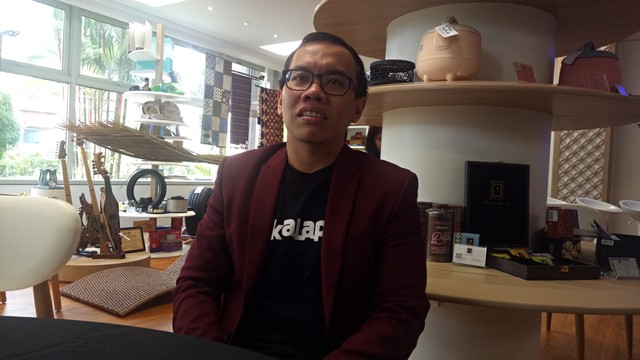 Presiden BukaLapak, Fajrin Rasyid saat peresmian fitur BukaGlobal. Foto: Resya Firmansyah/kumparan