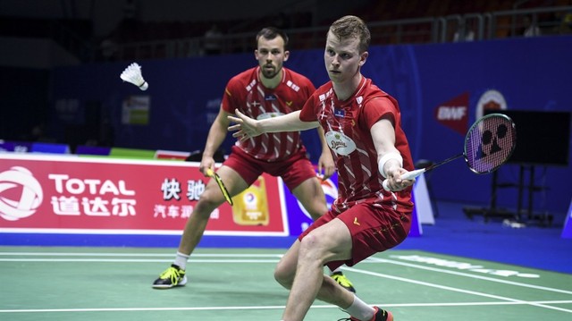 Ganda putra Denmark, Kim Astrup/Anders Skaarup. Foto: Wang Zhao/AFP