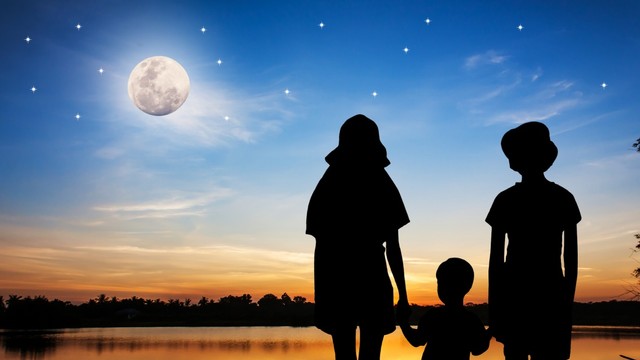 Ilustrasi anak dan Lailatul Qadar Foto: Shutterstock