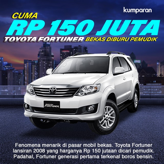 Toyota Fortuner Bekas Foto: Sabryna Putri Muviola/kumparan
