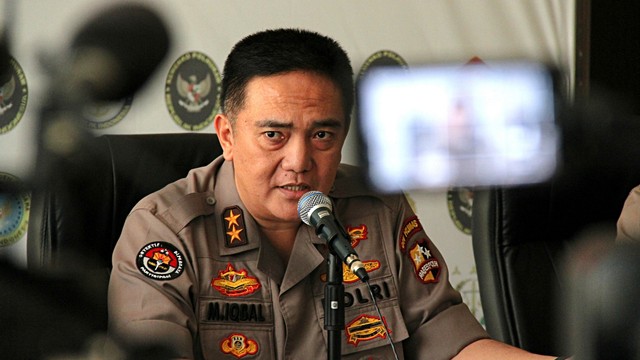 Kadiv Humas Mabes Polri, Irjen Pol M Iqbal berbicara dalam konferensi pers terkait kerusuhan pada Aksi 22 Mei. Foto: Nugroho Sejati/kumparan