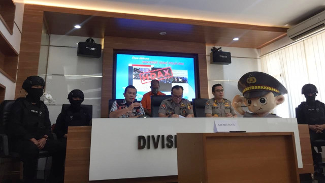 Polisi tangkap penyebar hoaks Polisi asal China. Foto: Mirsan Simamora/kumparan