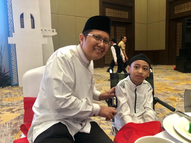 Saya bersama hafiz cilik, Nadja. Foto: Dok. Pribadi