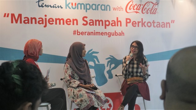 Suasana diskusi acara "Manajemen Sampah Perkotaan" di kantor kumparan, Jakarta (25/5). Foto: Abil Achmad Akbar/kumparan