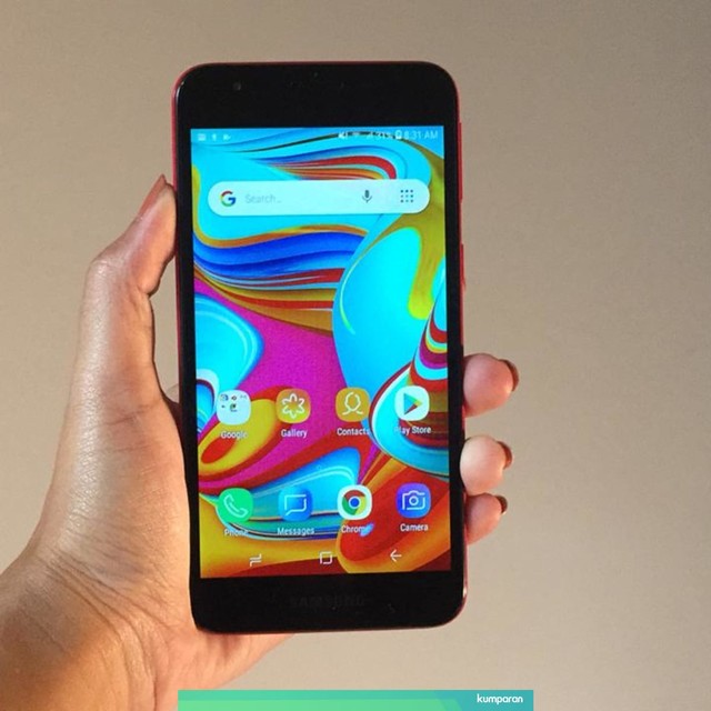 Smartphone Samsung Galaxy A2 Core. Foto: Astrid Rahadiani/kumparan