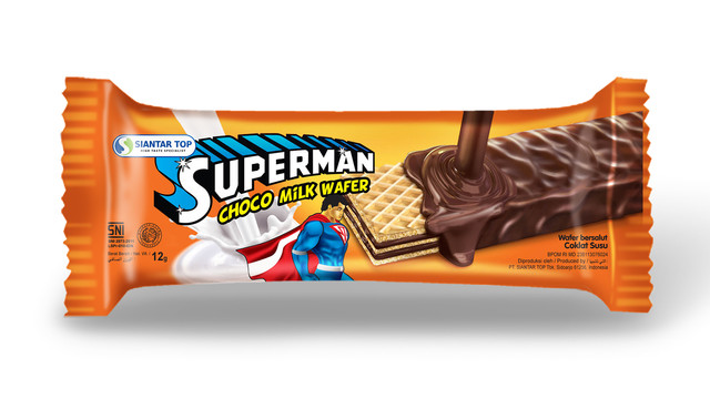 Ilustrasi wafer Superman Foto: Dok. Siantar Top