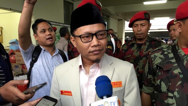 Ketua Umum Pimpinan Pusat (PP) Pemuda Muhammadiyah Sunanto alias Cak Nanto. Foto: Darin Atiandina/kumparan