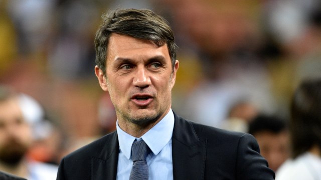 Calon direktur olahraga Milan, Paolo Maldini. Foto: AFP/Fayez Nureldine