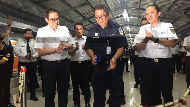 Peresmian Stasiun Jakarta Kota untuk KA Jarak Jauh, di stasiun Jakarta Kota, Jakarta, Rabu (29/5). Foto: Nurul Nur Azizah/kumparan