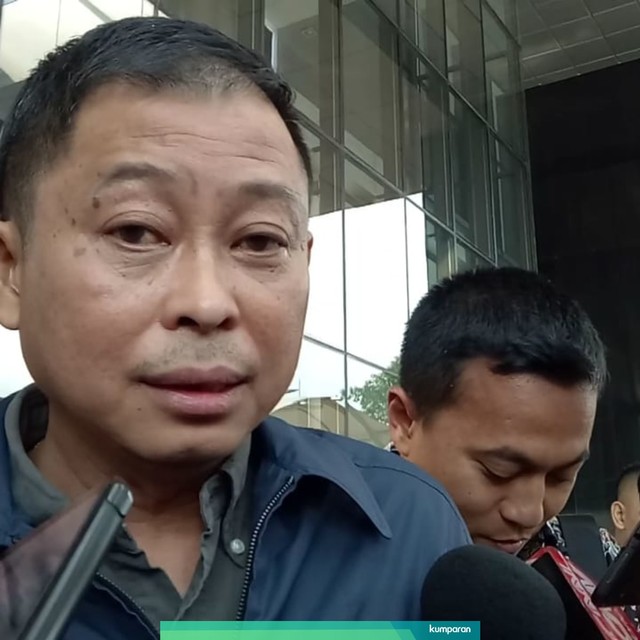 Menteri ESDM, Ignasius Jonan, usai jalani pemeriksaan KPK. Foto: Aprilandika Pratama/kumparan