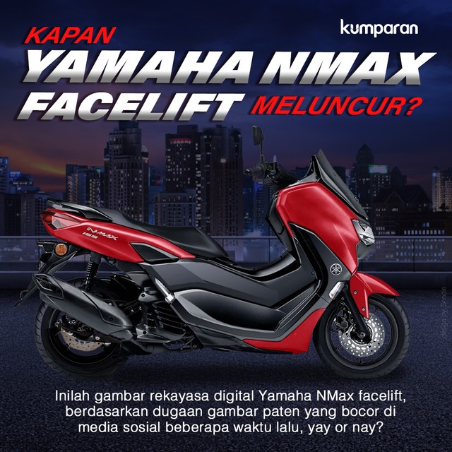 Yamaha NMax facelift berdasarkan rekayasa digital Foto: Visual: Sabryna Putri/kumparan Rendered Image: Julak Sendie Design
