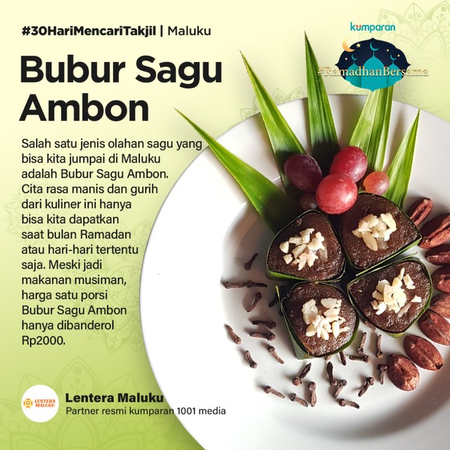 Bubur Sagu Ambon Foto: Dok. Lentera Maluku/ kumparan