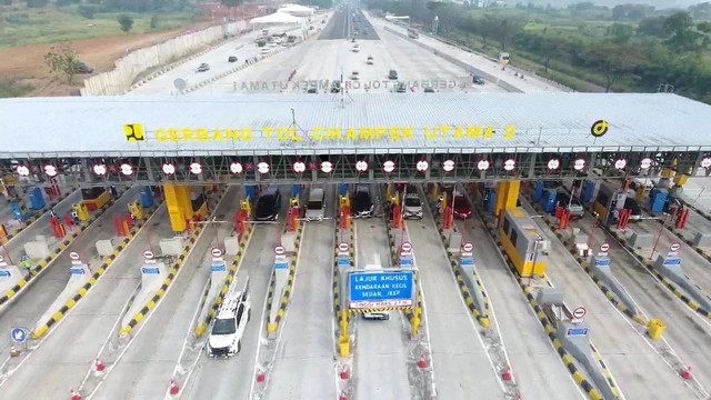 Suasana Gerbang Tol Cikampek Utama 1. Foto: Dok. Jasa Marga