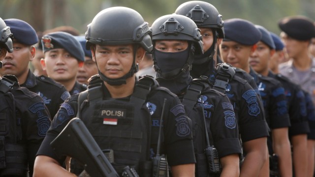 Ilustrasi apel polisi. Foto: ANTARA FOTO/Reno Esnir