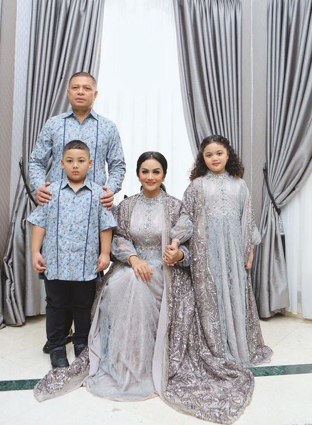 Lebaran keluarga Krisdayanti Foto: Dok. pribadi
