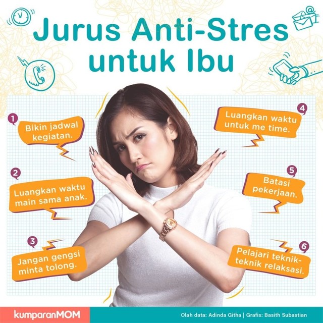 Jurus anti stres untuk ibu. Foto: kumparan Mom
