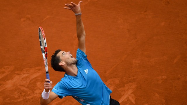 Dominic Thiem, finalis Prancis Terbuka 2019. Foto: CHRISTOPHE ARCHAMBAULT / AFP