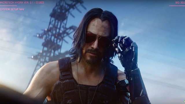 Keanu Reeves di game Cyberpunk 2077. Foto: CD Projekt Red