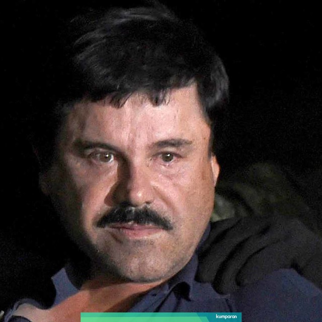 Gembong narkoba Joaquin "El Chapo" Guzman. Foto: AFP/ALFREDO ESTRELLA
