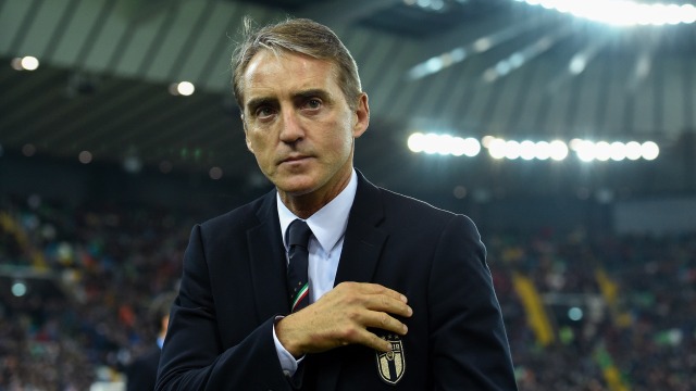 Pelatih Timnas Italia, Roberto Mancini. Foto: Andreas SOLARO / AFP