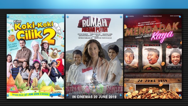 Film Indonesia yang tayang akhir Juni. Foto: Infografik: Putri Sarah Arifira/kumparan