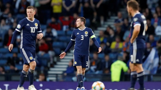 Timnas Skotlandia. Foto: REUTERS/Russell Cheyne