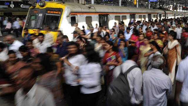 Ilustrasi kereta di India. Foto: AFP