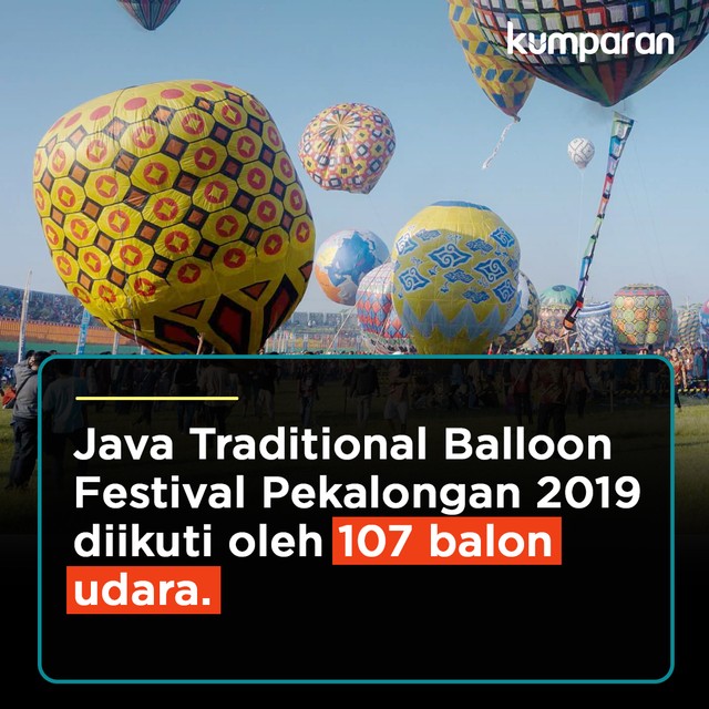 Java Traditional Balloon Festival Pekalongan 2019 di Stadion Hoegeng, Pekalongan, Jawa Tengah Foto: kumparan
