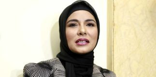 Artis Meisya Siregar saat menghadiri ulang tahun Thomas Djorgie di Hotel Dharmawangsa, Jakarta, Rabu, (12/6). Foto: Ronny