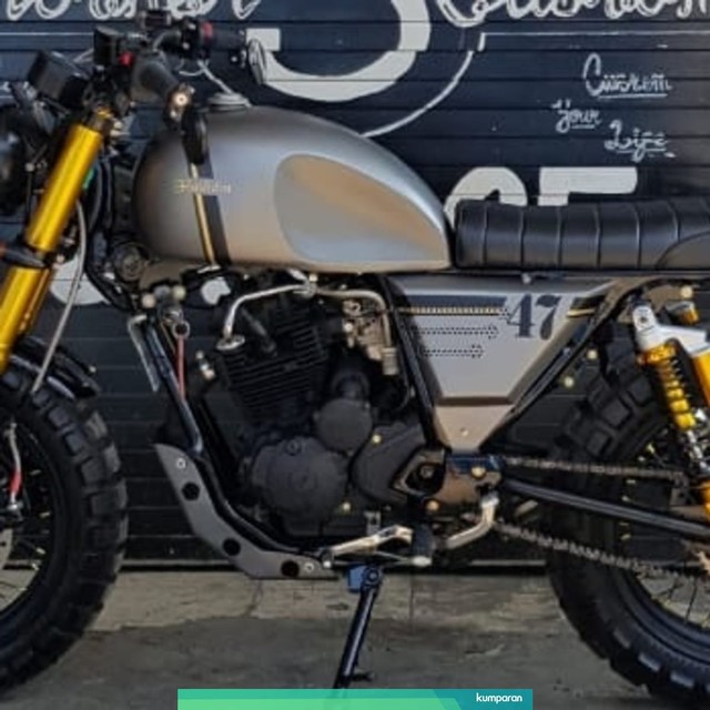 Modifkasi Yamaha Scorpio jadi Scrambler Foto: dok. Dimas Garage