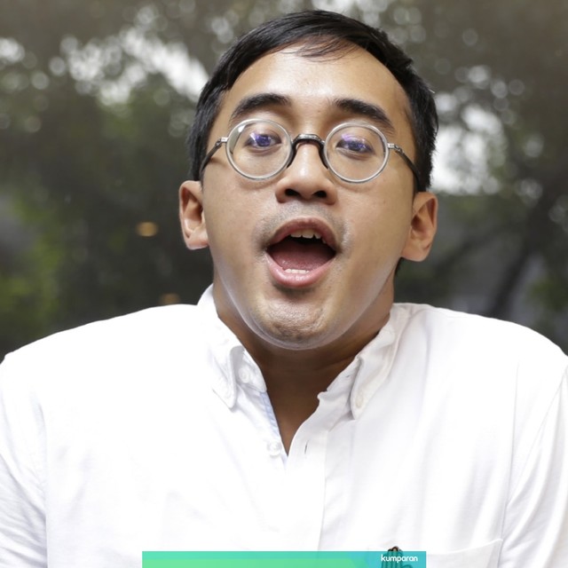 Dimas Danang saat hadir di peluncuran Music Galabby X UPH yang berjudul Fakta Cinta di Panglima Polim, Jakarta, Jumat, (14/6). Foto: Ronny