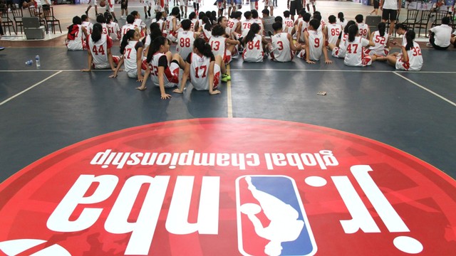 Peserta terpilih Jr. NBA Global Championship Asia Pacific Selection Camp di Universitas Pelita Harapan, Tangerang, Minggu (16/6). Foto: Nugroho Sejati/kumparan
