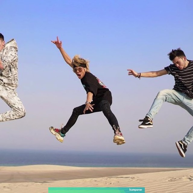 Verrell Bramasta, Atta Halilintar dan Rizky Nazar liburan bareng ke Turki. Foto: Instagram @bramastavrl