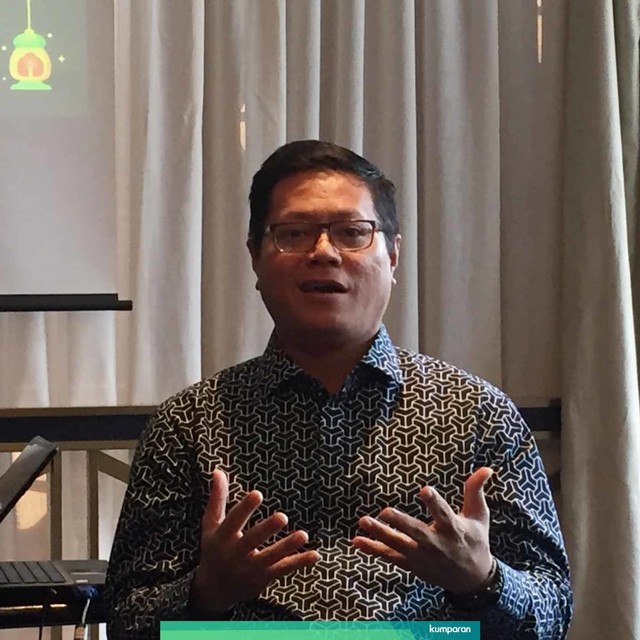 Direktur Utama Amman Mineral Nusa Tenggara, Rahmat Makkasau, dalam Acara Halalbihalal di Jakarta. Foto: Ema Fitriyani/kumparan