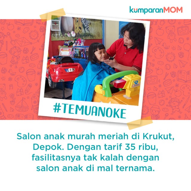 Salon anak murah meriah di Krukut, Depok Foto: Imesh