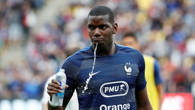 Pogba menjelang laga bersama Timnas Prancis. Foto: REUTERS/Stephane Mahe