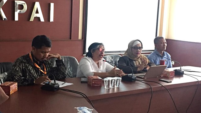 Konferensi pers KPAI terkait PPDB Zonasi. Foto: Andesta Herli Wijaya/kumparan