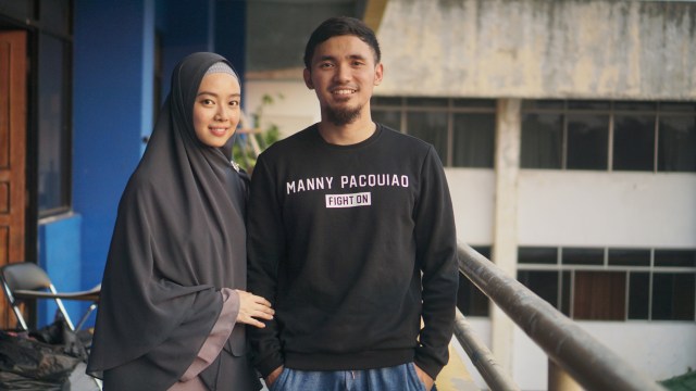 Achmad Hulaefi dan Lindswell Kwok saat ditemui di Ruang Serba Guna SMA Triguna, Jakarta, Rabu (19/6). Foto: Nugroho Sejati/kumparan