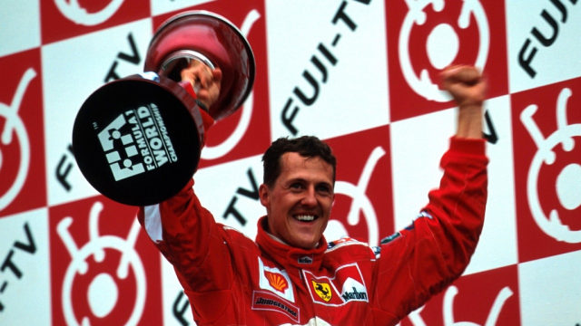 Michael Schumacher saat sukses meraih gelar juara dunia kelima pada 2002 Foto: dok. Formula 1