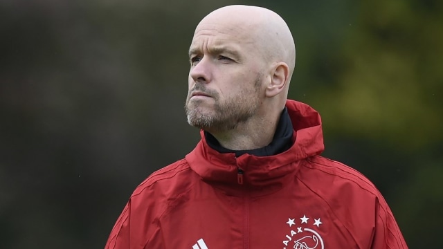 Pelatih Ajax Amsterdam, Erik ten Hag. Foto: JOHN THYS / AFP