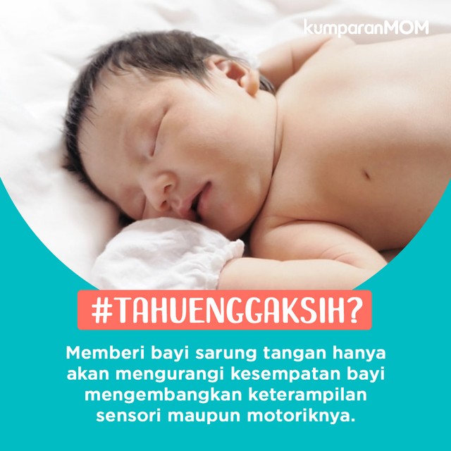 Bayi tidak perlu sarung tangan. Foto: Shutter Stock/ Putri Sarah Arifira