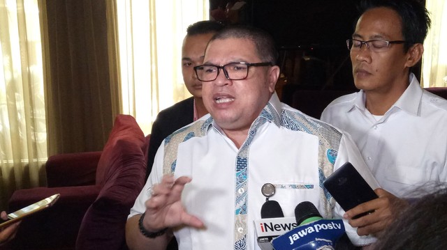 Juru bicara tim hukum TKN, Razman Arif Nasution. Foto: Aprilandika Pratama/kumparan