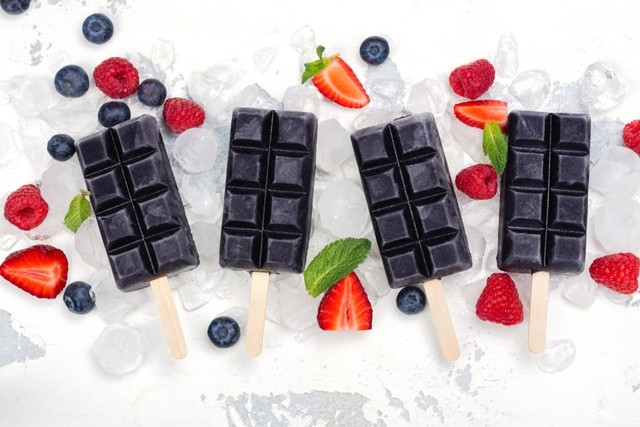 ilustrasi es krim dari charcoal Foto: Shutterstock