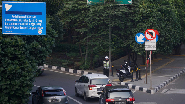 Ilustrasi penerapan aturan ganjil-genap di DKI Jakarta. Foto: Nugroho Sejati/kumparan