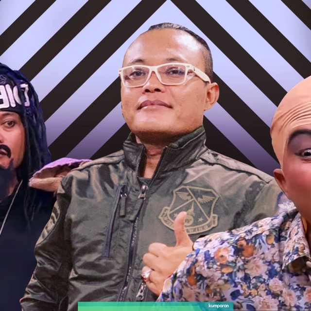 Penampilan Sule saat menjadi tokoh terkenal Foto: Grafik: Putri Sarah Arifira/kumparan