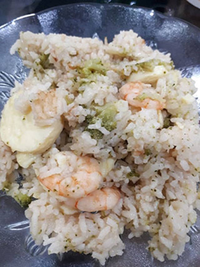 Nasi Brokoli Udang  (1)