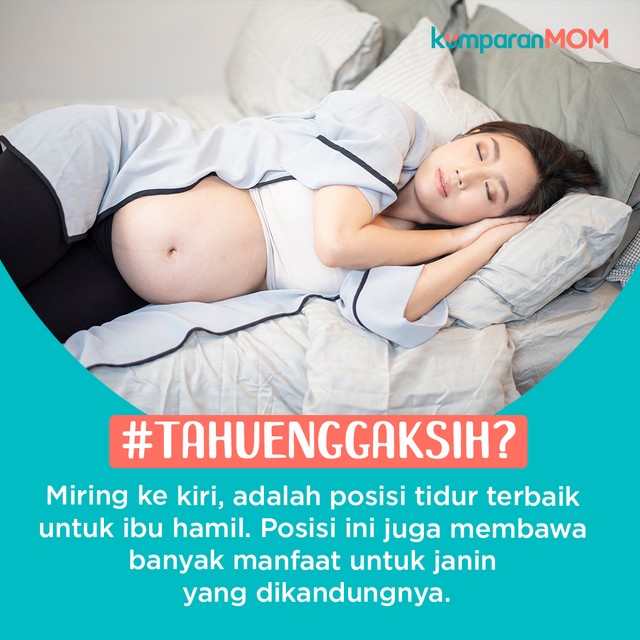 posisi tidur ibu hamil Foto: Shutterstock