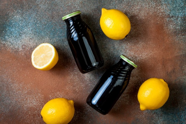 Ilustrasi kopi hitam dan lemon Foto: dok.shutterstock