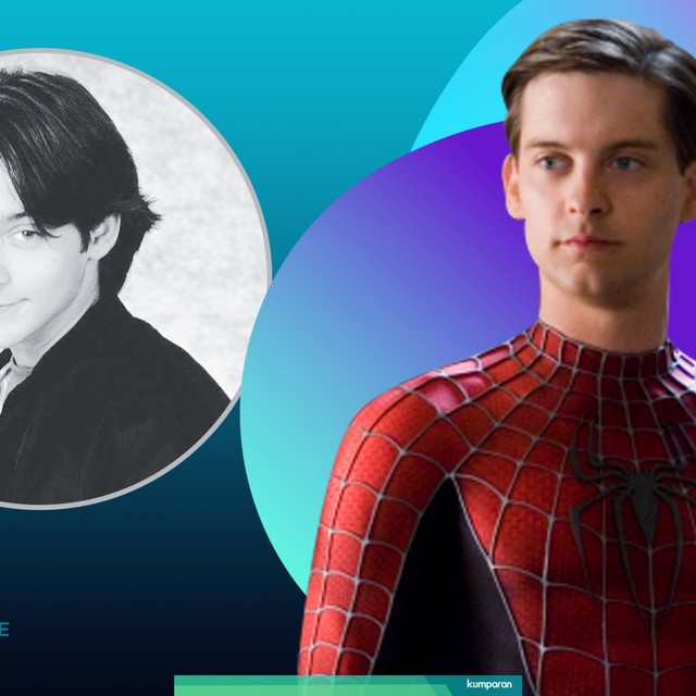 Before-after Tobey Maguire Foto: Grafik: Nunki Lasmaria Pangaribuan/kumparan