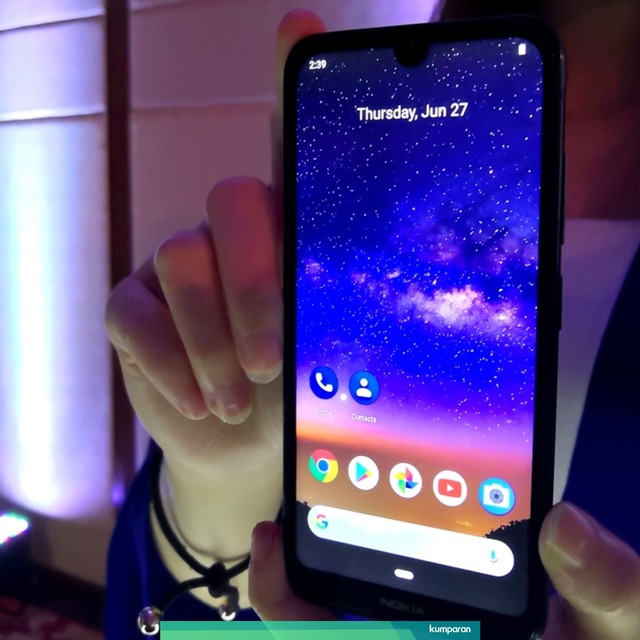 Smartphone Nokia 2.2. Foto: Bianda Ludwianto/kumparan